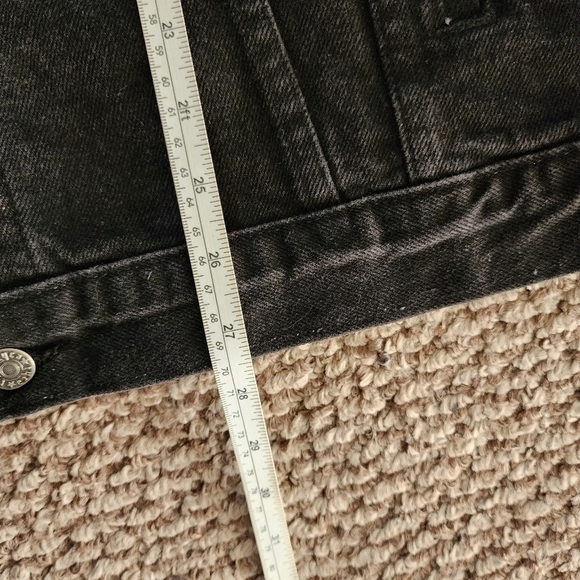 TYCA Vintage Oversized Denim Jacket Made In USA Black Wash Mens Size XL - Picture 8 of 8